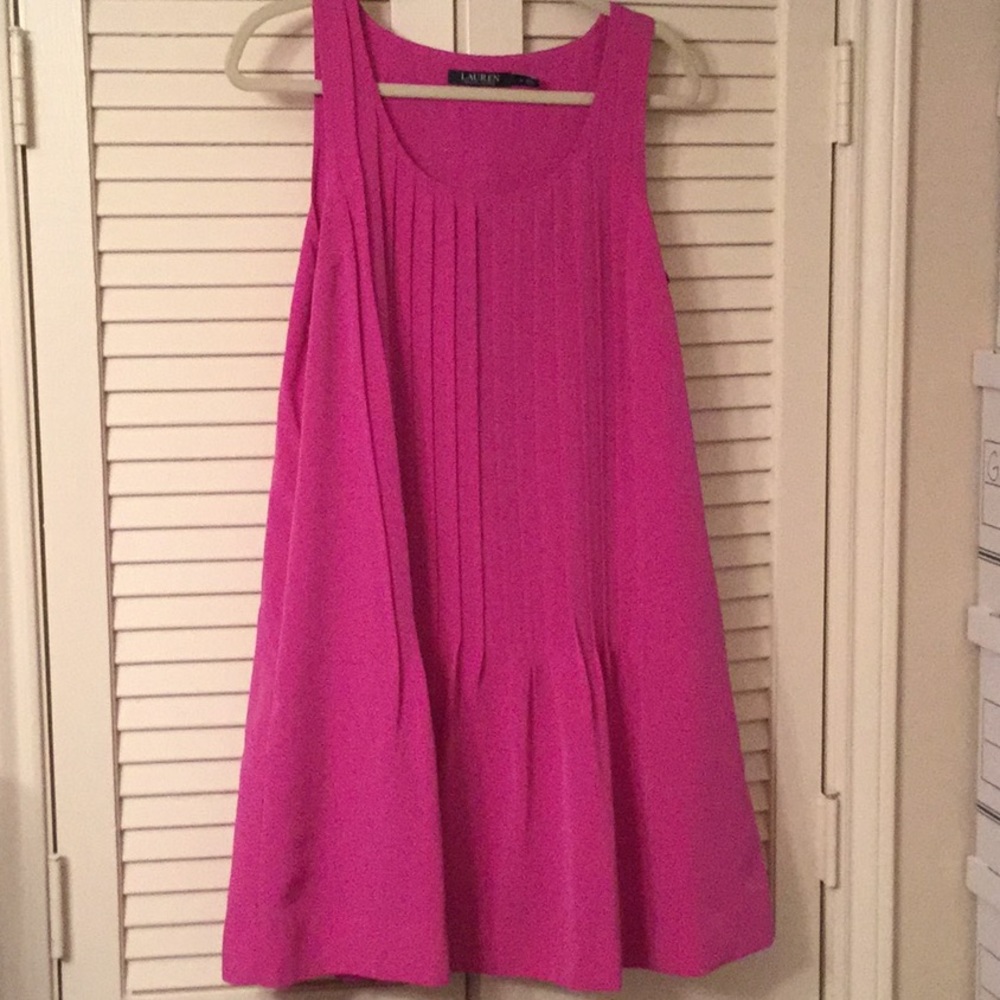 Ralph Lauren Size 8 Pink Sleeveless Dress